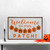 20.25" Orange and White "Welcome To Our Pumpkin Patch!" Autumn Metal Wall Decor - IMAGE 2