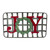 24" Red and Green "JOY" Rustic Tobacco Basket Christmas Wall Decor - IMAGE 1