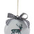 4.5" White and Black Reindeer "Merry Christmas" Disc Ornament - IMAGE 2