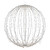 LED Lighted 3D Hanging Sphere Christmas Decoration – Warm White - 30" - IMAGE 2