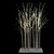 LED Lighted White Birch Twig Tree Cluster Christmas Decoration - 4' - IMAGE 2
