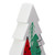 6" White, Red, and Green Ceramic Christmas Tree Tabletop Decor - IMAGE 4