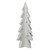 9" White and Gold Ceramic Mini Christmas Tree Tabletop Decoration - IMAGE 1