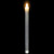 LED Flameless Flickering Taper Glittered Christmas Candles - 11" - Silver - Set 2 - IMAGE 4