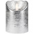LED Flameless Flickering Pillar Christmas Candle - 4" - Silver - IMAGE 2