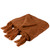 Diamond Cable Stitch Knitted Throw Blanket with Tassels - 50" x 60" - Golden Brown - IMAGE 1