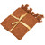 Diamond Cable Stitch Knitted Throw Blanket with Tassels - 50" x 60" - Golden Brown - IMAGE 2