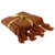 Diamond Cable Stitch Knitted Throw Blanket with Tassels - 50" x 60" - Golden Brown - IMAGE 4