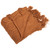Diamond Cable Stitch Knitted Throw Blanket with Tassels - 50" x 60" - Golden Brown - IMAGE 5