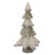 20" Gray and Beige Multi Textured Triangular Table Top Christmas Tree with Glitter - IMAGE 5