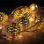 10 B/O LED Warm White Silver Metal Ball Christmas Lights - 6.25' Clear Wire - IMAGE 2