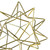 5" Gold Metal 3D Star Christmas Tabletop Decoration - IMAGE 2