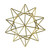5" Gold Metal 3D Star Christmas Tabletop Decoration - IMAGE 3