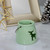 3" Light Green Christmas Votive Candle Holder with Reindeer Cut Out - IMAGE 2