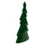 Solid Christmas Tree with Star Decoration - 10.75" - Dark Green - IMAGE 5