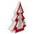 4.5" Red and White Ceramic Christmas Tree Tabletop Decoration - IMAGE 3