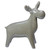 7.5" Gray Pearl Finished Moose Christmas Tabletop Figurine - IMAGE 1