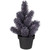 Potted Metallic Glitter Artificial Mini Pine Christmas Tree - 8.5" - Unlit - IMAGE 1