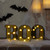 LED Lighted "BOO" Halloween Marquee Sign - 6.5" - Warm White - IMAGE 1