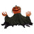 Animated Pumpkin Halloween Decoration - 30" - Black and Orange - IMAGE 2