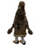 34" Brown and Gray Sitting Christmas Gnome with Striped dangling Legs - IMAGE 4