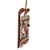 15.25" Brown and Red Wooden Snowman Sleigh Christmas Wall Decor - IMAGE 2