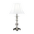 20" Leon Hand Cut Crystal Table Lamp with Drum Shade - IMAGE 1