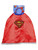 Girls Red Supergirl Cape Set Children's Halloween Costume Size 4 - IMAGE 1