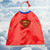 Girls Red Supergirl Cape Set Children's Halloween Costume Size 4 - IMAGE 1