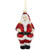 5" Traditional Red and White Santa Hanging Glass Christmas Ornament - IMAGE 3