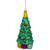5" Shiny Green Decorated Christmas Tree Hanging Glass Ornament - IMAGE 3