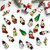 Set of 20 Holiday Figurines Glass Christmas Ornaments 1.75” - IMAGE 2