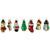Set of 20 Holiday Figurines Glass Christmas Ornaments 1.75” - IMAGE 3