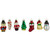 Set of 20 Holiday Figurines Glass Christmas Ornaments 1.75” - IMAGE 5