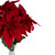 20" Red and Green Artificial Poinsettia Christmas Pick - IMAGE 3