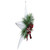 17" White 5 point Christmas Star With Plaid Ribbon with Artificial Pine - IMAGE 5