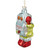 5" Silver and Green Robot Hanging Glass Christmas Ornament - IMAGE 4
