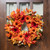 Mums and Berries with Fiery Foliage Fall Harvest Wreath - 24" - IMAGE 1