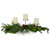 32" Brown and Green Artificial Pine Cone and Pine Needle Christmas Candle Holder - IMAGE 4