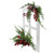 24" White Washed Window with Frosted Berries and Cedar Christmas Wall Decor - IMAGE 3