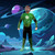 Boy's Green Lantern Kilowog Halloween Costume - Large 12-14  - Green - IMAGE 1
