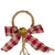 15-Inch Pine and Gold Jingle Bell Christmas Door Hanger with Plaid Bow - IMAGE 3