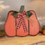 Wooden Pumpkin with Gingham Bow Fall Harvest Decoration - 15.25" - IMAGE 1