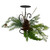 10" Green Artificial Sprigs and Pine Cone Christmas Candle Holder - IMAGE 2