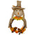 20" Yellow and Tan Fall Harvest Scarecrow Artificial Wreath Wall Decor - IMAGE 1
