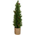 16.5" Mini Artificial Christmas Tree with Pinecones - Unlit - IMAGE 1