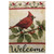 Green and Red Cardinal Christmas Outdoor Garden Flag 18" x 12.5" - IMAGE 2