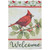 Green and Red Cardinal Christmas Outdoor Garden Flag 18" x 12.5" - IMAGE 2