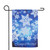 Blue and White Snowflakes Merry Christmas Outdoor Garden Flag 12.5" x 18" - IMAGE 1