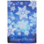 Blue and White Snowflakes Merry Christmas Outdoor Garden Flag 12.5" x 18" - IMAGE 2